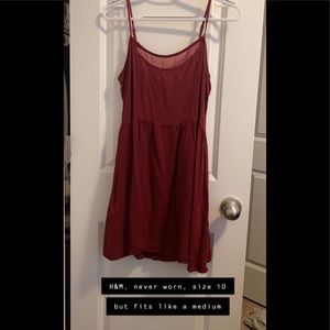 burgundy skater dress